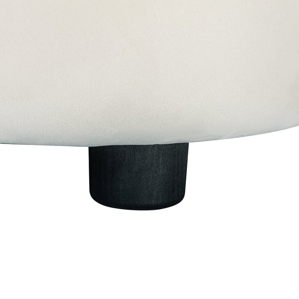 English Elm Christopher Knight Home® - 87" Curved Contemporary Sofa In Off-White Velvet: Elegant Design, Plush Comfort & Durable Frame For Living Spaces N767P2323857B