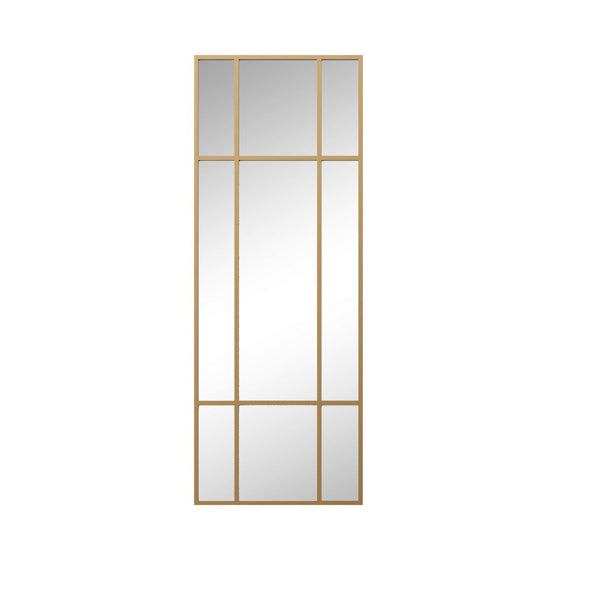 HomeRoots 63" Gold Metal Framed Accent Mirror - Elegant Rectangular Design for Stylish Home Decor & Easy Installation 565100