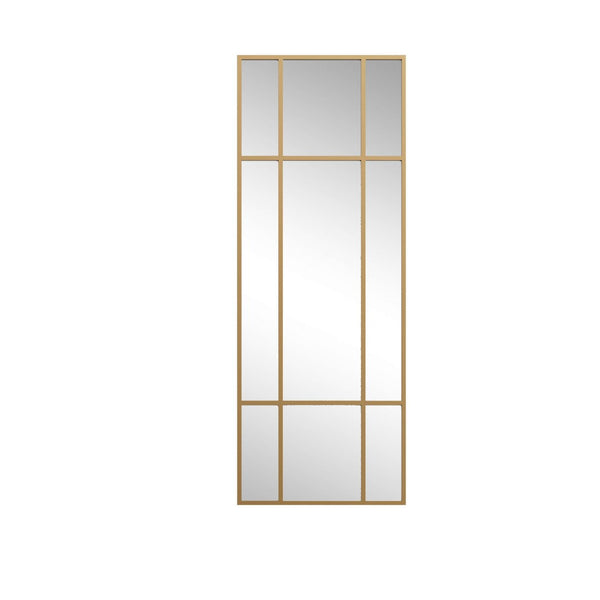 HomeRoots 63" Gold Metal Framed Accent Mirror - Elegant Rectangular Design for Stylish Home Decor & Easy Installation 565100