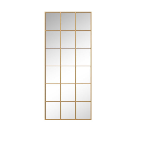 HomeRoots 69" Gold Metal Framed Full-Length Mirror - Elegant Design for Bedrooms, Entryways & Dressing Areas 565116