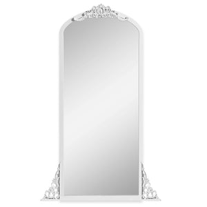 HomeRoots 67" White Solid Wood Full Length Mirror – Classic Design for Dressing Rooms, Entryways & More! 565119