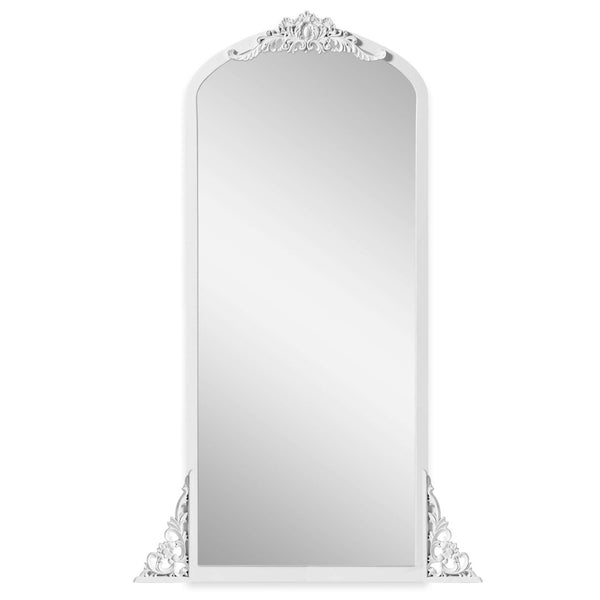 HomeRoots 67" White Solid Wood Full Length Mirror – Classic Design for Dressing Rooms, Entryways & More! 565119