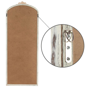 HomeRoots 67" White Solid Wood Framed Full-Length Mirror – Elegant Vertical Design for Timeless Home Decor 565121