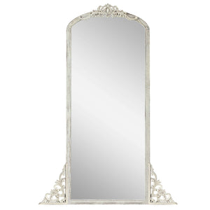 HomeRoots 67" White Solid Wood Framed Full-Length Mirror – Elegant Vertical Design for Timeless Home Decor 565121