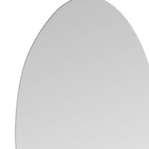 HomeRoots 59" Clear Abstract Frameless Accent Mirror - Modern Wavy Design for Brightening & Expanding Spaces 565131