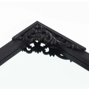 HomeRoots 69" Black Solid Wood Full-Length Mirror - Sleek, Durable Design for Stylish Home Décor & Reflection 565133