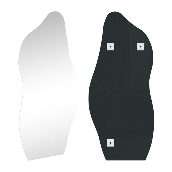 HomeRoots 71" Clear Abstract Frameless Accent Mirror - Modern Artistry for Brightening & Expanding Any Space 565137