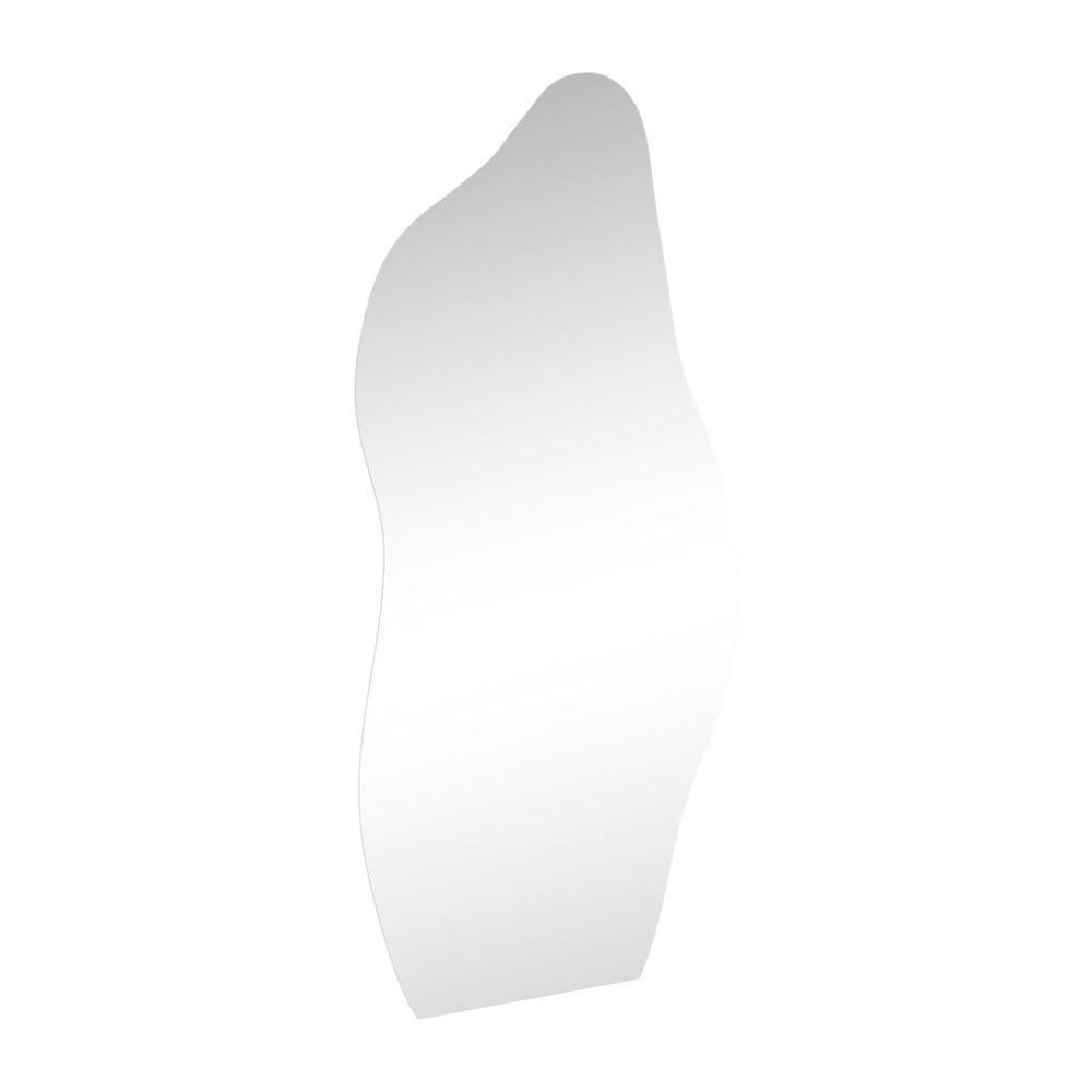 HomeRoots 71" Clear Abstract Frameless Accent Mirror - Modern Artistry for Brightening & Expanding Any Space 565137