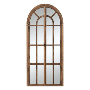HomeRoots 71" Elegant Arched Full-Length Mirror with Solid Wood Frame - Perfect for Bedrooms and Entryways! 565138