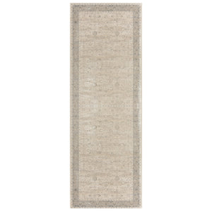 Homeroots 4' X 6' Beige And Gray Medallion Area Rug  Other Material 565162