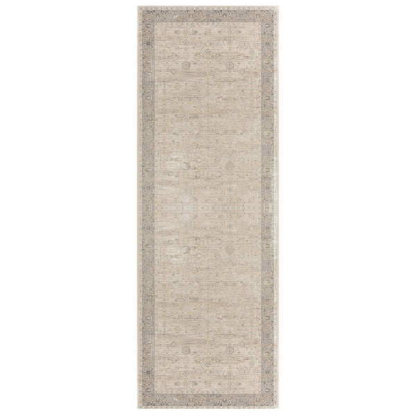 Homeroots 4' X 6' Beige And Gray Medallion Area Rug  Other Material 565162