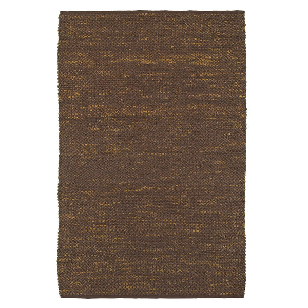 Homeroots 9' X 12' Brown Damask Hand Woven Area Rug  Jute 565163