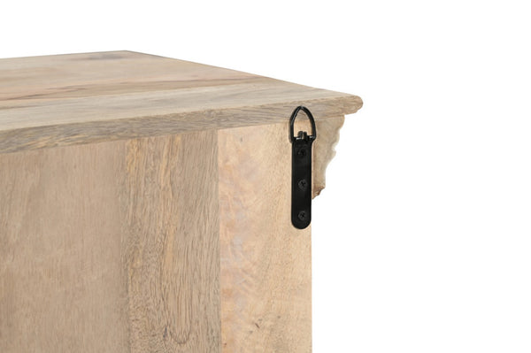 HomeRoots 46" White Distressed Solid Wood Sideboard with Carved Scrollwork - Versatile Storage for Any Room 565165