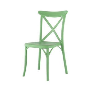 Homeroots Set Of Four 21" Green Heavy Duty Outdoor Stacking Chairs For Stylish Dining & Relaxation Outdoors  Plastic 565178