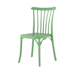 Homeroots Set Of Four 22" Green Heavy Duty Plastic Outdoor Stacking Chairs For Comfort And Style In Any Space  Plastic 565183