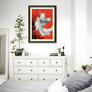 English Elm Set Of 2 Betta Fish Canvas Wall Art – Vibrant Modern Decor With Solid Wood Frames For Home Elegance T3976P383239-GIGA