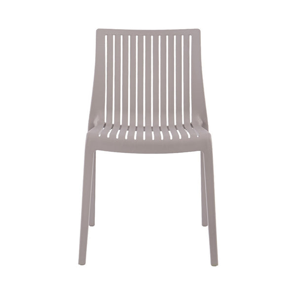 HomeRoots Set of Two Taupe Heavy-Duty Stacking Accent Chairs – Stylish, Durable, and Space-Saving Design! 565228
