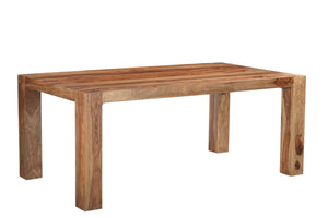 HomeRoots 75" Solid Sheesham Wood Dining Table - Rustic Elegance for Dining, Entertaining & Home Workspace 565233