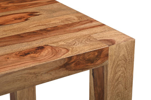 HomeRoots 75" Solid Sheesham Wood Dining Table - Rustic Elegance for Dining, Entertaining & Home Workspace 565233