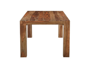 HomeRoots 75" Solid Sheesham Wood Dining Table - Rustic Elegance for Dining, Entertaining & Home Workspace 565233