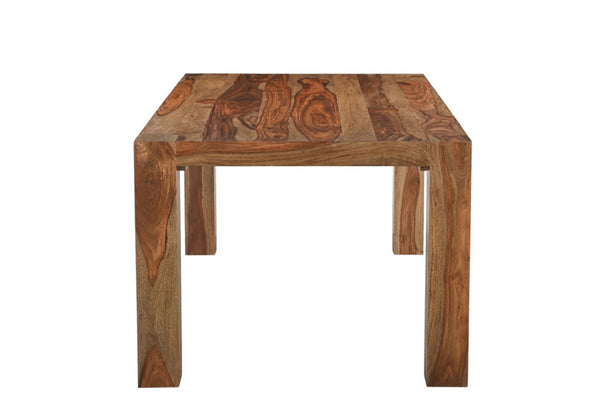HomeRoots 75" Solid Sheesham Wood Dining Table - Rustic Elegance for Dining, Entertaining & Home Workspace 565233