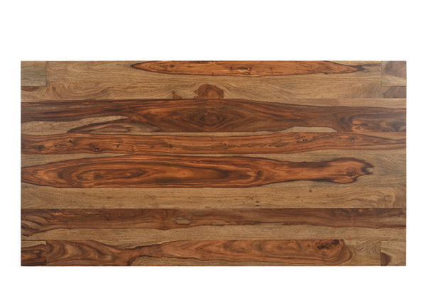 HomeRoots 75" Solid Sheesham Wood Dining Table - Rustic Elegance for Dining, Entertaining & Home Workspace 565233
