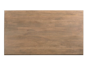 HomeRoots 96" Brown Solid Wood Double Pedestal Dining Table – Timeless Elegance for Family Gatherings & Workspaces 565238