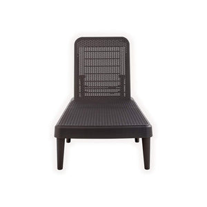 HomeRoots 75" Brown Heavy-Duty Outdoor Stacking Chaise Lounge - Stylish, Durable, Adjustable Comfort for All Spaces 565260