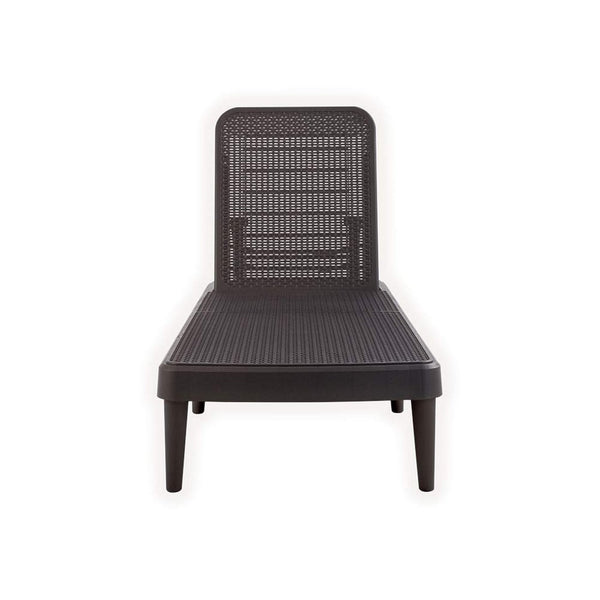HomeRoots 75" Brown Heavy-Duty Outdoor Stacking Chaise Lounge - Stylish, Durable, Adjustable Comfort for All Spaces 565260
