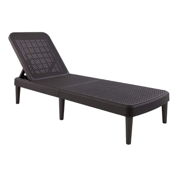 HomeRoots 75" Brown Heavy-Duty Outdoor Stacking Chaise Lounge - Stylish, Durable, Adjustable Comfort for All Spaces 565260