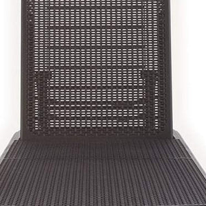 HomeRoots 75" Brown Heavy-Duty Outdoor Stacking Chaise Lounge - Stylish, Durable, Adjustable Comfort for All Spaces 565260