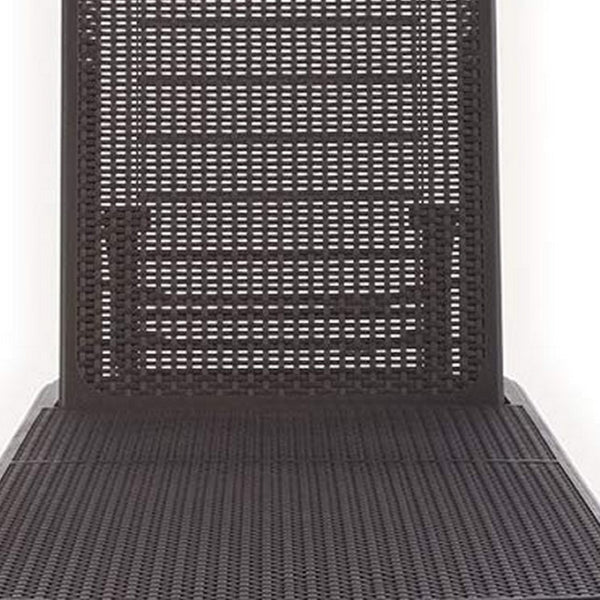 HomeRoots 75" Brown Heavy-Duty Outdoor Stacking Chaise Lounge - Stylish, Durable, Adjustable Comfort for All Spaces 565260