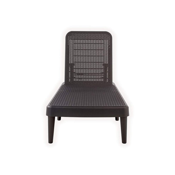HomeRoots 75" Brown Heavy-Duty Outdoor Stacking Chaise Lounge - Stylish, Durable, Adjustable Comfort for All Spaces 565260