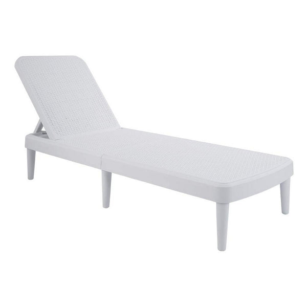 HomeRoots 75" Elegant White Heavy-Duty Stacking Chaise Lounge Chair for Ultimate Outdoor Comfort & Style 565262