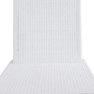 HomeRoots 75" Elegant White Heavy-Duty Stacking Chaise Lounge Chair for Ultimate Outdoor Comfort & Style 565262