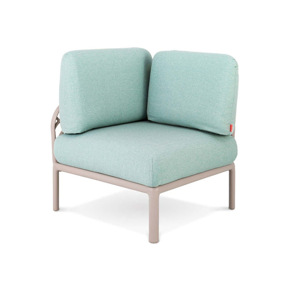 HomeRoots 31" Sea Green Heavy-Duty Modular Chair with Removable Cushion for Indoor & Outdoor Comfort 565278