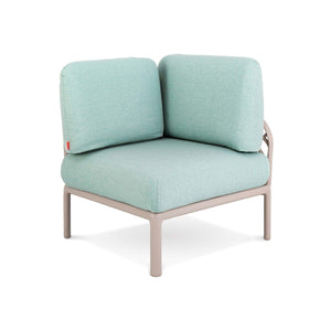 HomeRoots 31" Sea Green Heavy-Duty Modular Chair with Removable Cushion for Indoor & Outdoor Comfort 565278