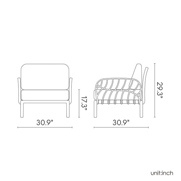 HomeRoots 31" Stylish White Outdoor Armchair with Quick-Dry Seafoam Cushion – Durable, Weather-Resistant Design 565279