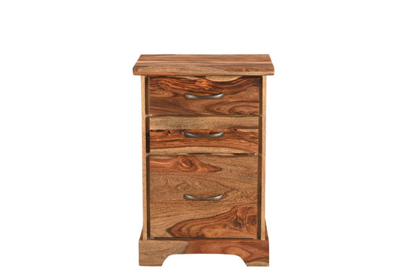 HomeRoots 30" Solid Acacia Wood Filing Cabinet with Live-Edge Design for Stylish Home Office Storage Solutions 565281