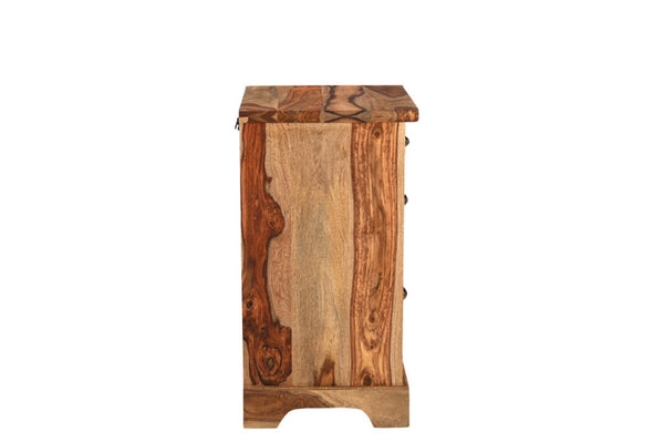 HomeRoots 30" Solid Acacia Wood Filing Cabinet with Live-Edge Design for Stylish Home Office Storage Solutions 565281
