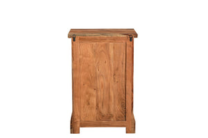 HomeRoots 30" Solid Acacia Wood Filing Cabinet with Live-Edge Design for Stylish Home Office Storage Solutions 565281
