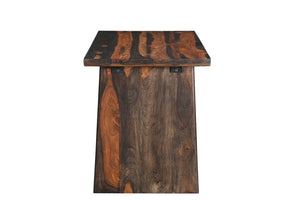 Homeroots 54" Brown Live Edge Solid Wood Writing Desk - Stylish Storage Solution For Home Office & Living Room   565282