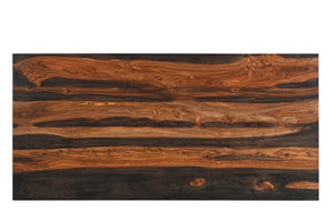 Homeroots 54" Brown Live Edge Solid Wood Writing Desk - Stylish Storage Solution For Home Office & Living Room   565282