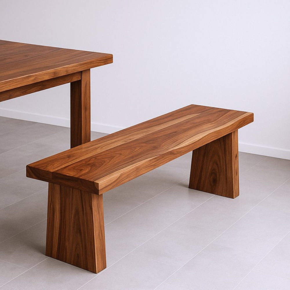 HomeRoots 75" Brown Solid Wood Live Edge Dining Bench - Rustic Elegance for Versatile Seating & Timeless Style 565288