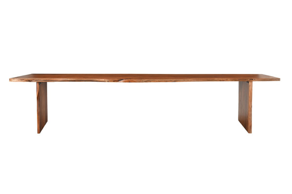 HomeRoots 60" Rustic Solid Wood Live Edge Dining Bench - Durable, Versatile Seating for Modern Homes & Decor 565289