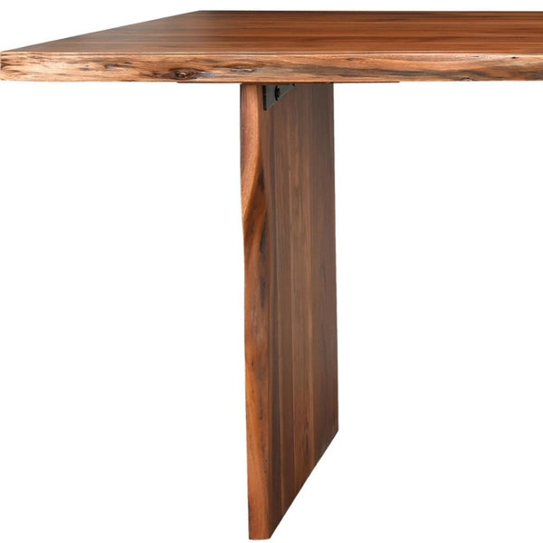 HomeRoots 60" Rustic Solid Wood Live Edge Dining Bench - Durable, Versatile Seating for Modern Homes & Decor 565289
