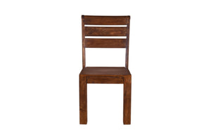 HomeRoots Set of Two Solid Mango Wood Ladder Back Dining Chairs – Stylish, Durable, and Versatile Accent Seating 565294