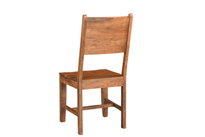 HomeRoots Set of Two Solid Wood Dining Side Chairs with Open Back Design for Elegant, Versatile Seating Options 565296