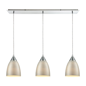 Merida 36'' Wide 3-Light Linear Pendant - Polished Chrome 56530/3LP Elk Lighting