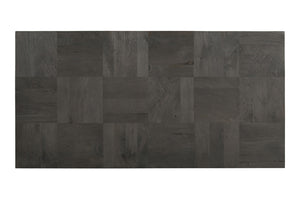 Homeroots 59" Dark Gray Solid Wood Coffee Table   565306